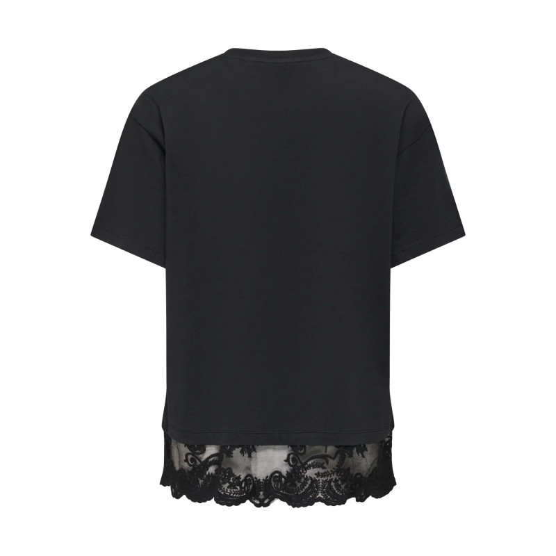 ONLVIVVI S/S LACE BOTTOM TOP JRS NOOS