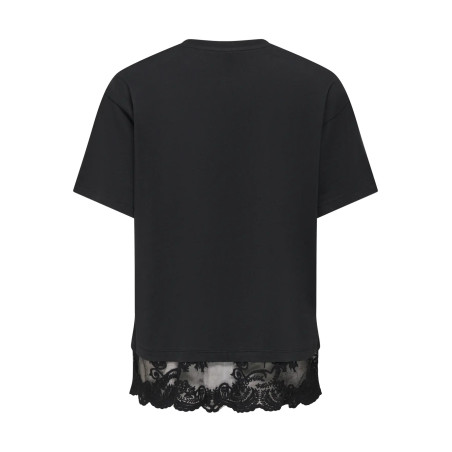 ONLVIVVI S/S LACE BOTTOM TOP JRS NOOS