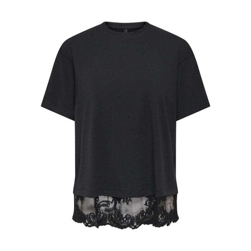 ONLVIVVI S/S LACE BOTTOM TOP JRS NOOS