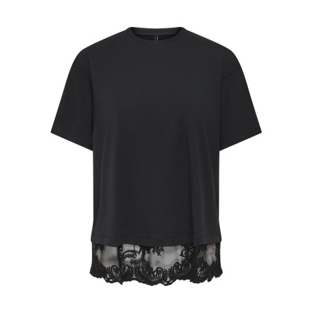 ONLVIVVI S/S LACE BOTTOM TOP JRS NOOS